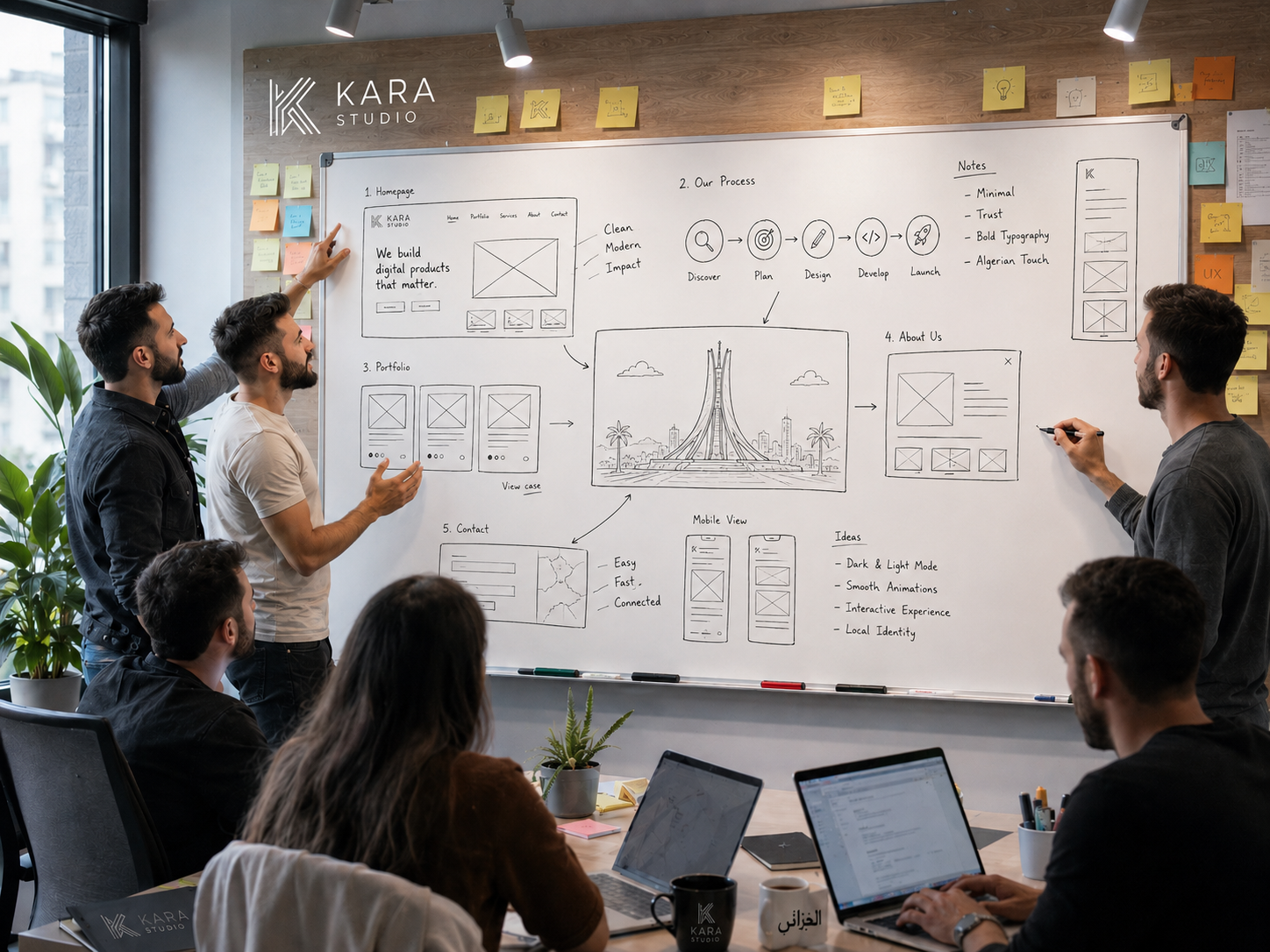 Website Design Process — KARA Studio Algeria